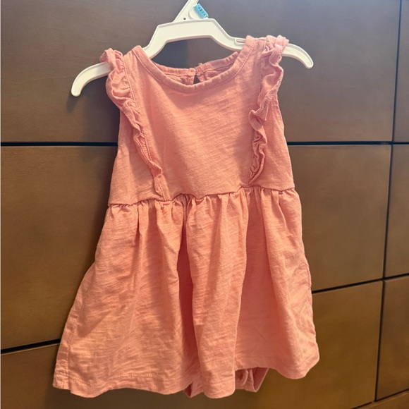Charming Pink Ruffle Baby Dress - Picture 2 of 4